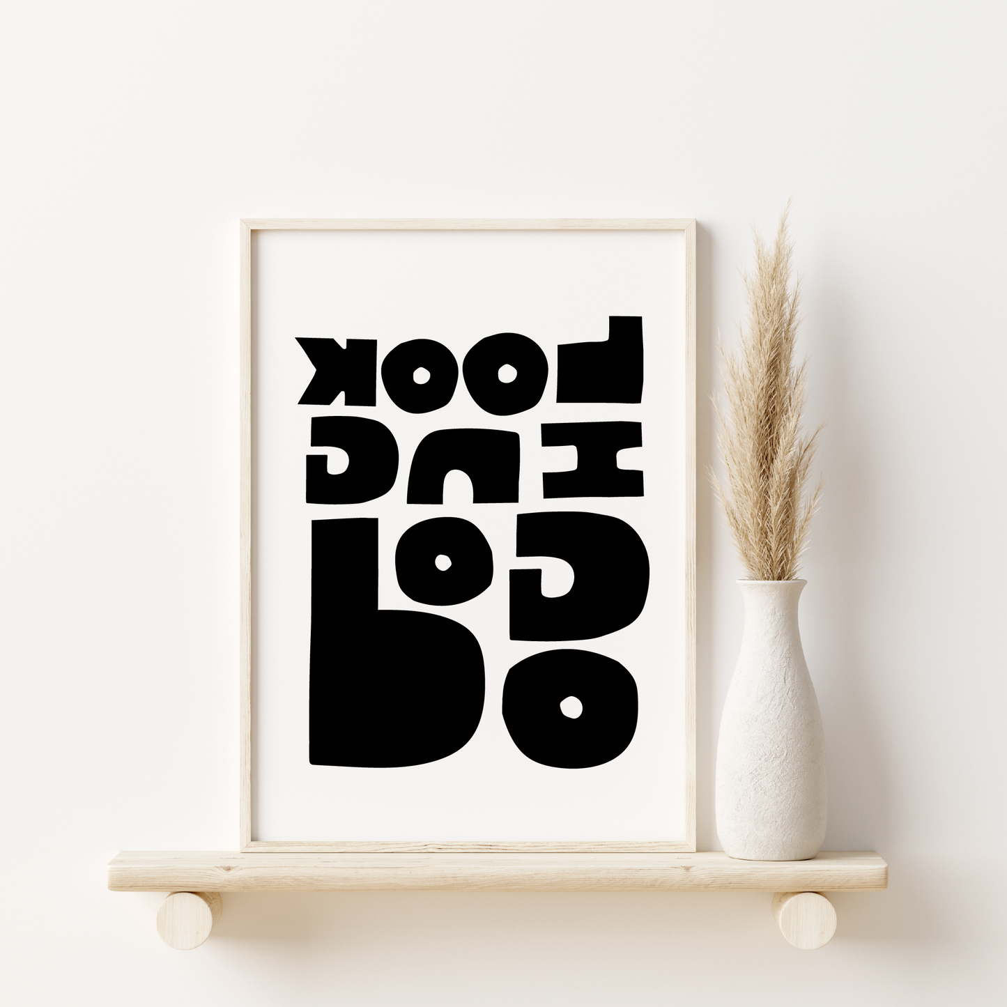 'Looking Good' Art Print (Reflects in Mirror)