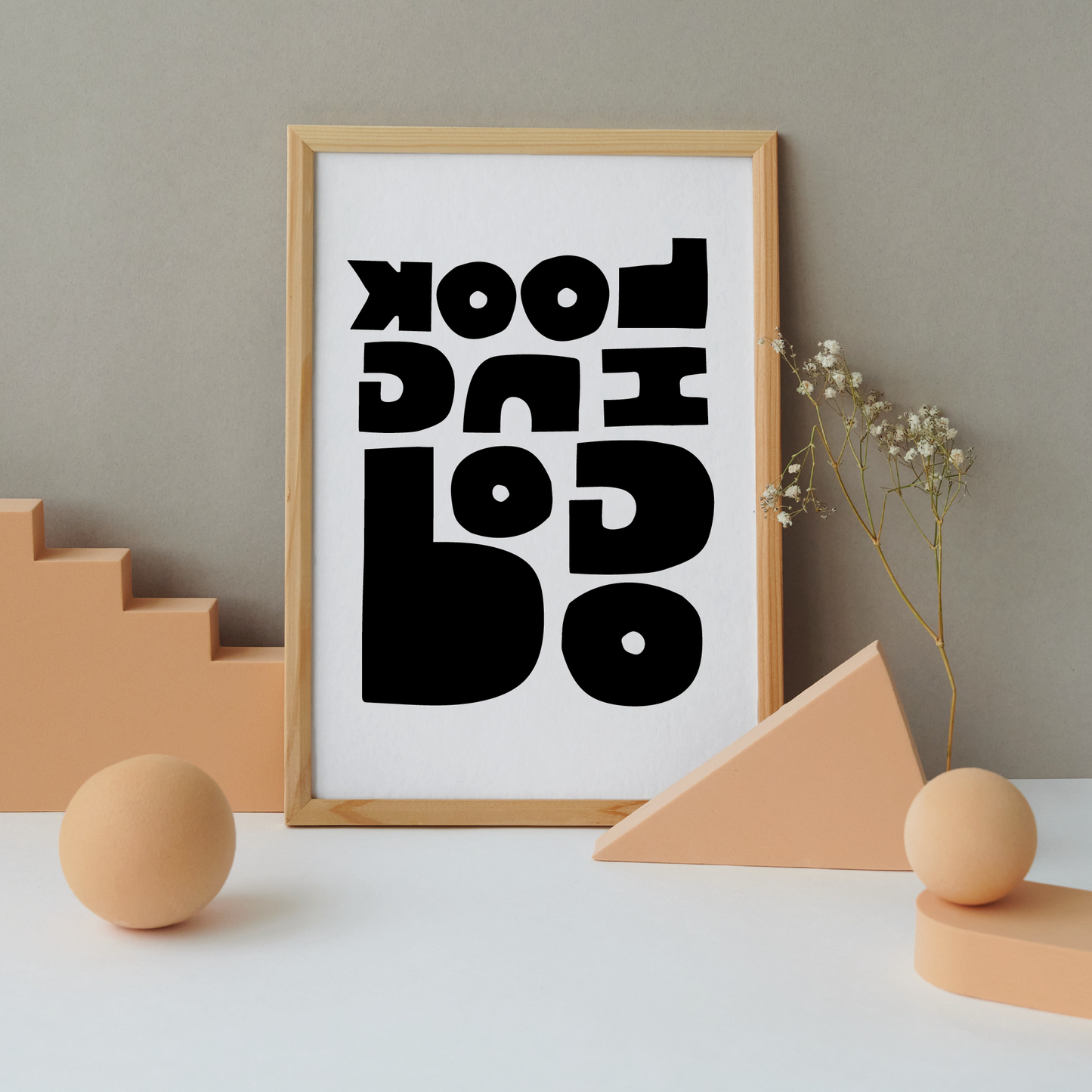'Looking Good' Art Print (Reflects in Mirror)