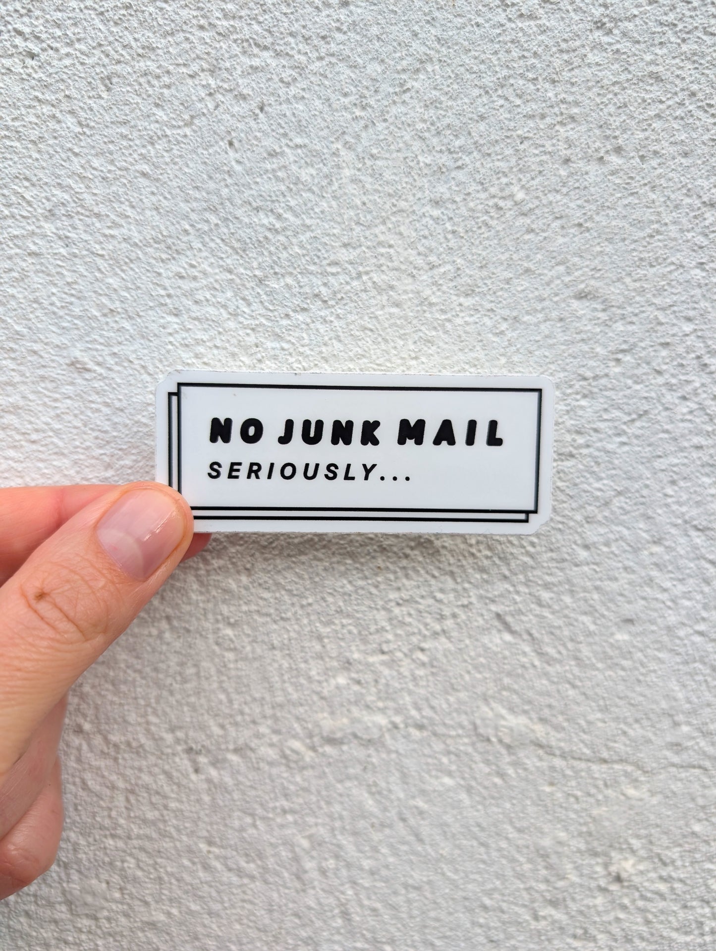 Seconds Sale! No Junk Mail Sticker
