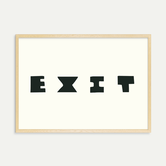 Exit Art Print