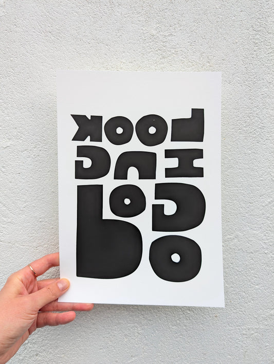 Seconds Sale! Looking Good A4 Print (Reflected)